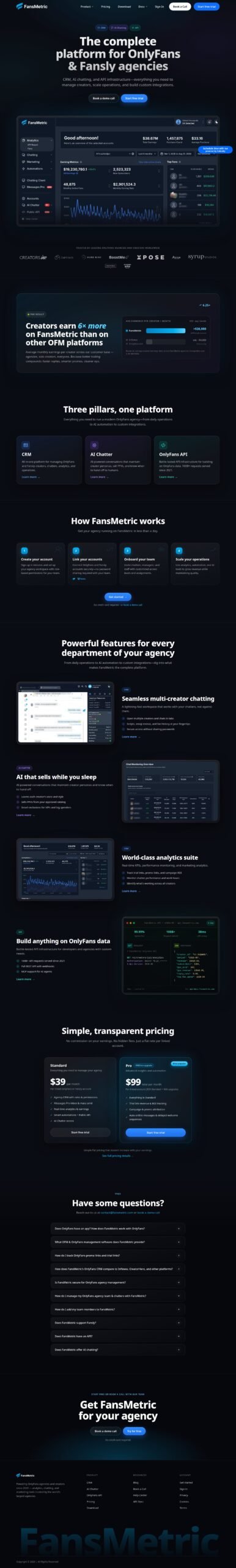 SaaS product website design UI UX and conversion focused landing experience